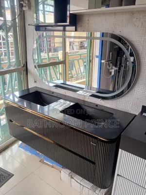Luxury Wallhung Double Bowl Cabinet With Led Mirror