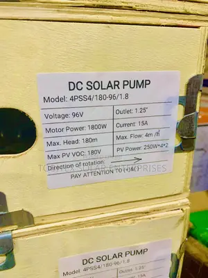 2.5hp /96v Solar Water Pump Dc