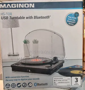 Maginon Encoding Turntable With Bluetooth Usb Encoding Speakers