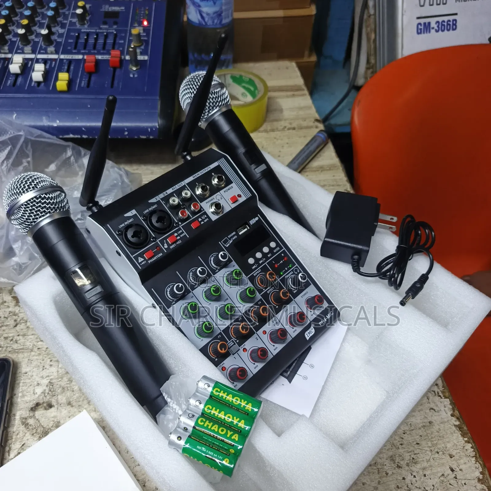 High Quality Imc 4 Channel Mixer With Wireless Microphone