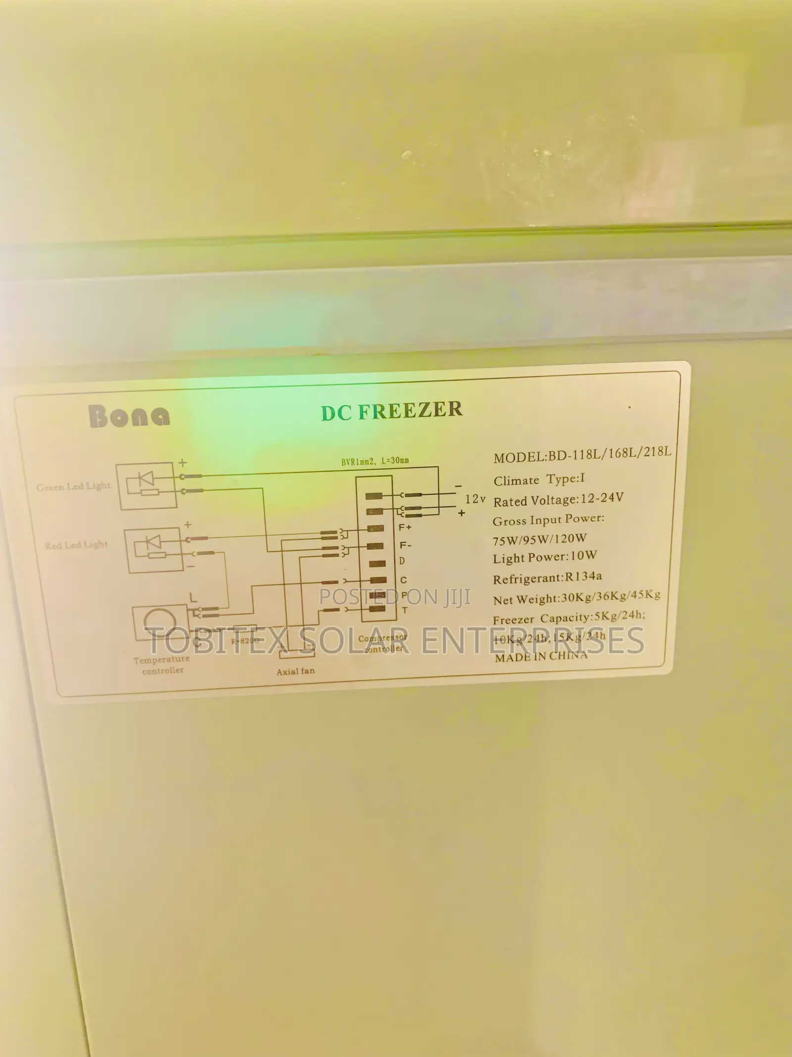 Bona Ac/Dc 218l Solar Power Freezer Quality