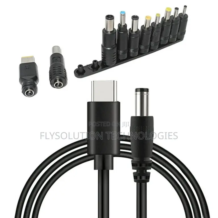 Usb-C Type-C 65w to Dc 18.5v - 20v Pd Converter Adapter - 10 Connector