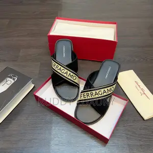 Alexander Wang Luxury Black Leather Slides for Men – Premium Quality