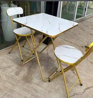 Faux Marble Table and Chair Set