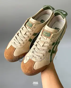 Onitsuka Tiger Mexico 66 Sneakers – Brown Beige Grass Green (Unisex)