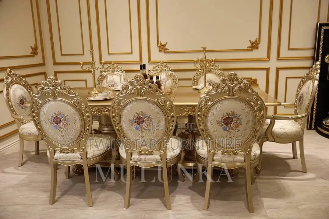New Modern Royal Adjustable Dinning Table Set 8 Seaters