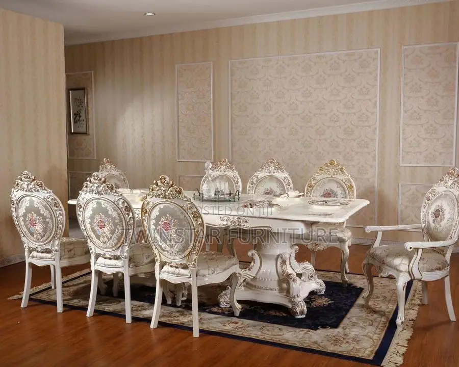 New Modern Royal Adjustable Dinning Table Set 8 Seaters