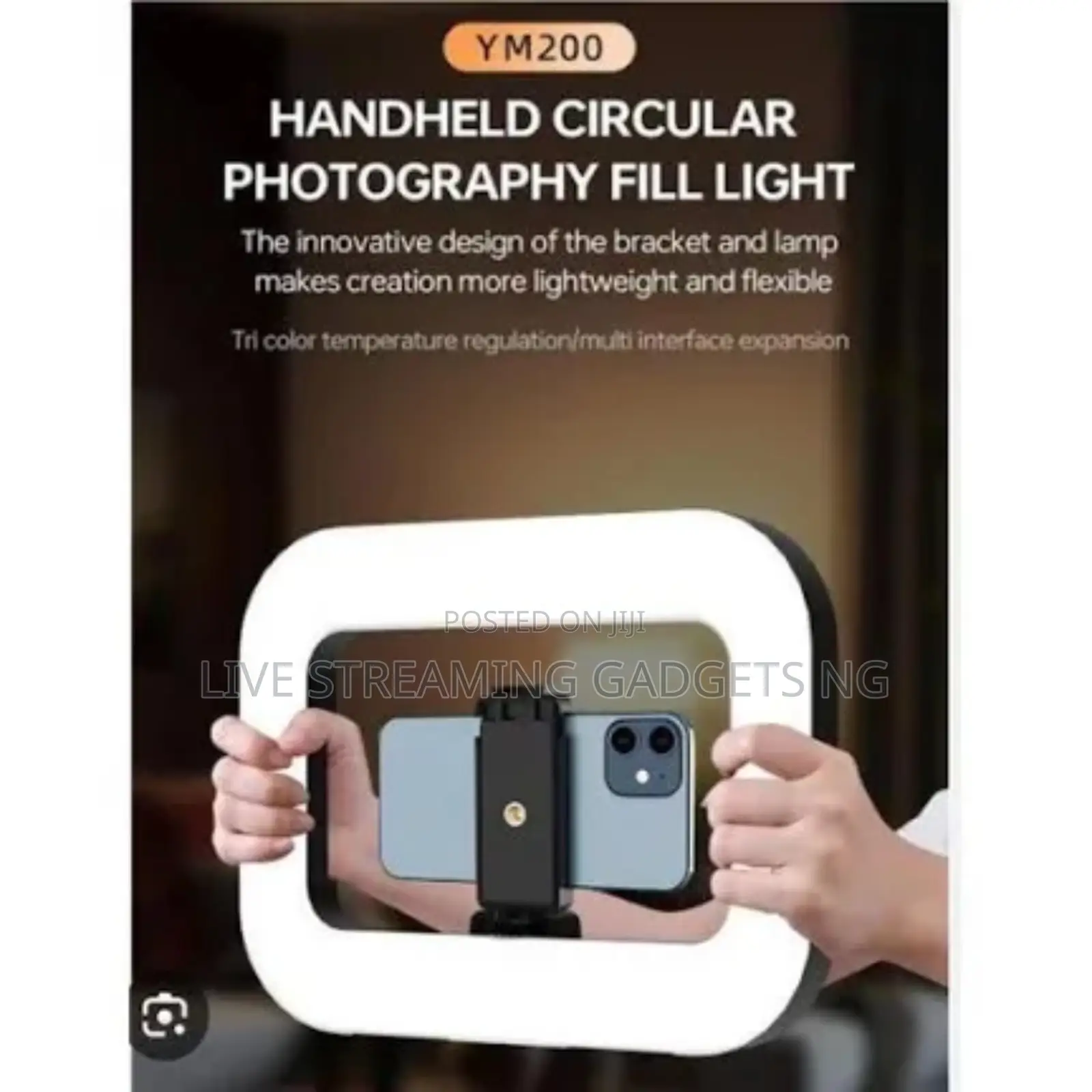 Ym200 Led Handheld Rechargeable Ringlight
