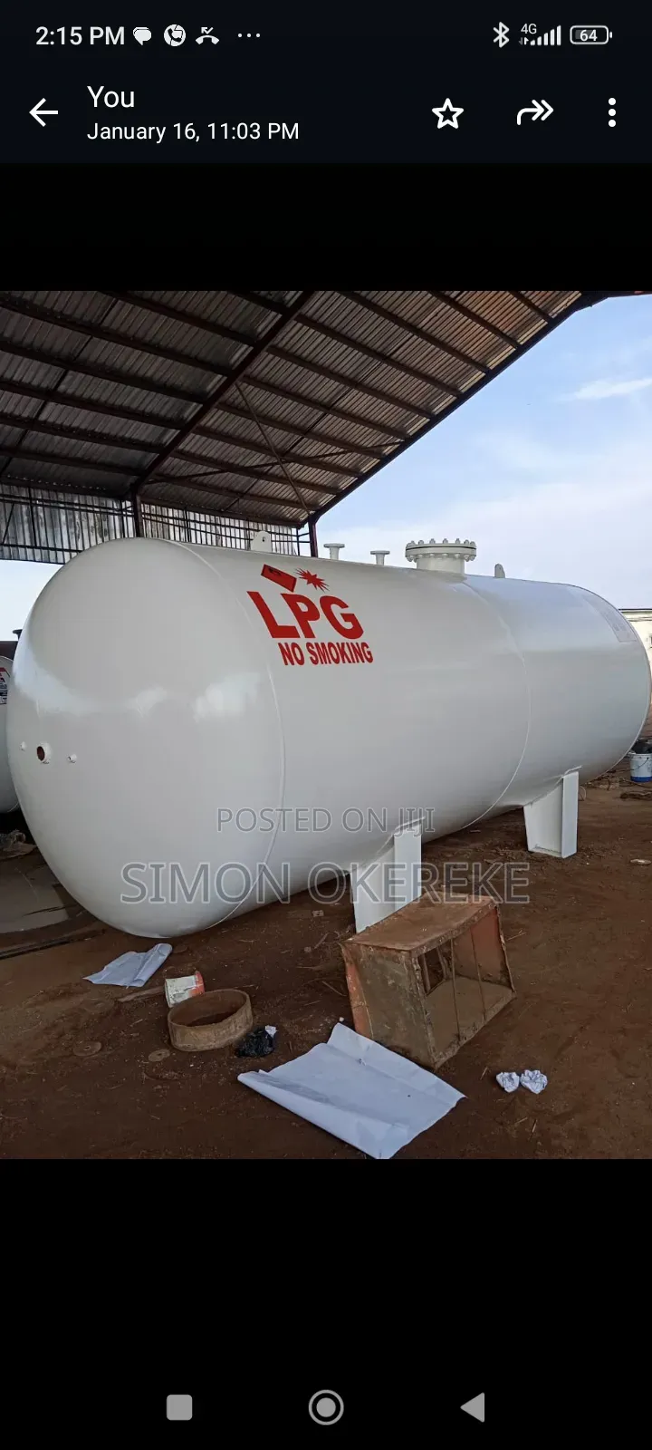 10tons, 20tons and 30tons LPG Storage Tanks