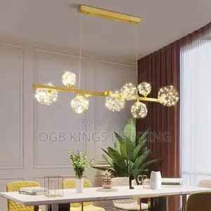 Modern Star Bright Led Dimmable Ceiling Chandeliers Parlor Dining