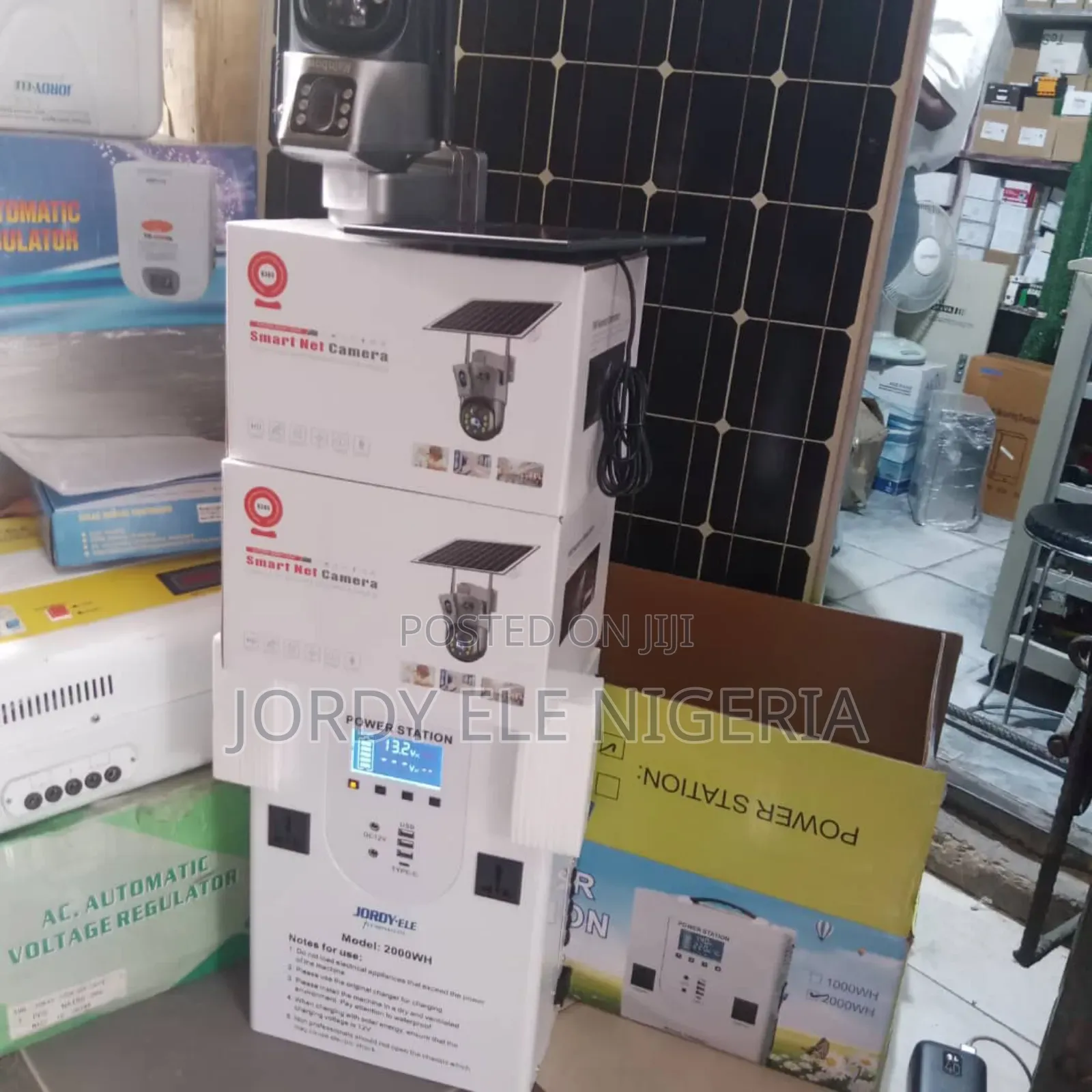 Solar Street Lights With Triple Lens CCTV Camera, Can Use Sim or Wifi