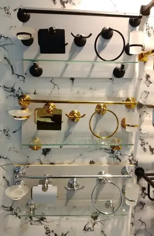 Bathroom Accessories Gold/Black/Chrome