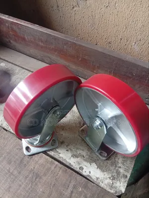 8" Red Heavy Duty Castor