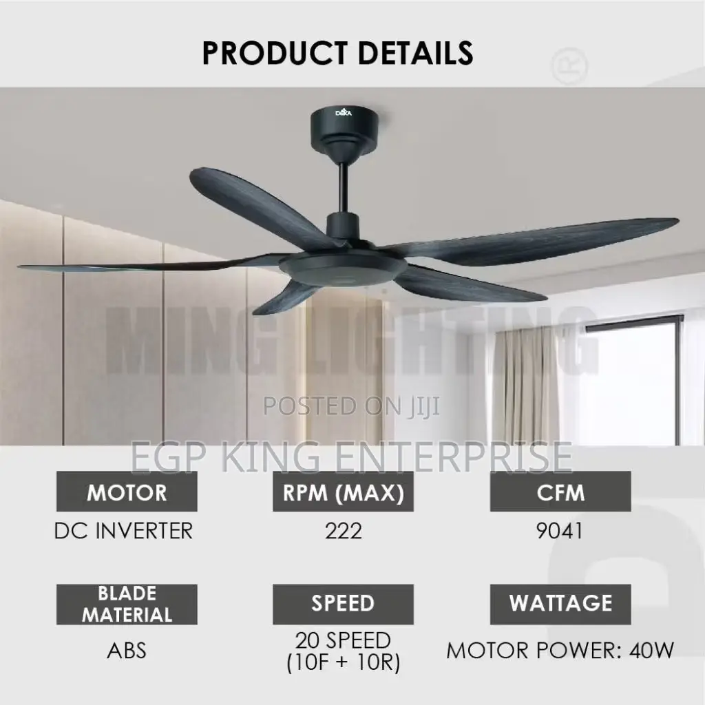 Luxury Dc Ceiling Fan- Remote Control