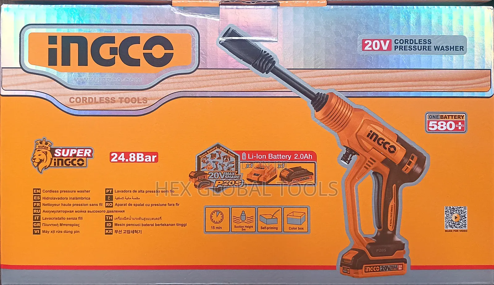 20volt Ingco Battery Pressure Washer