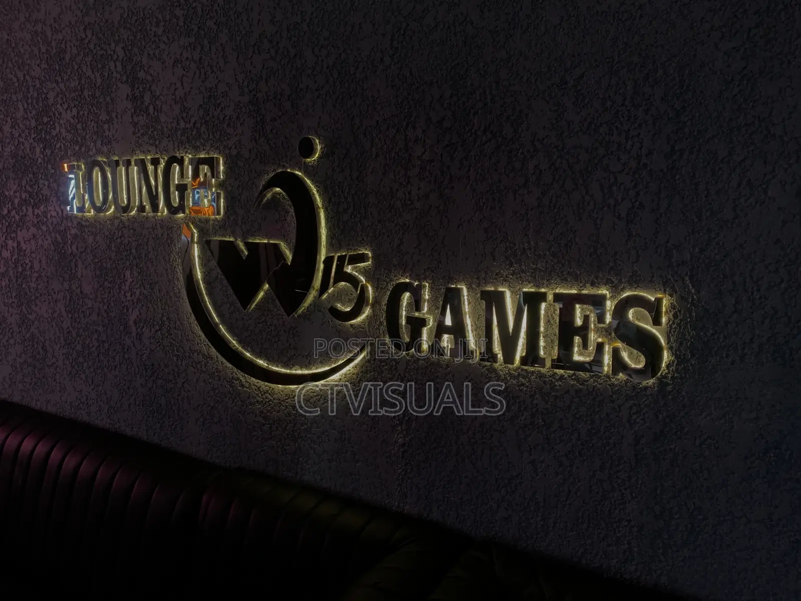 Backlit 3d Signage (Silver Mirror) Finish