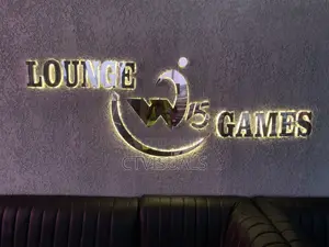 Backlit 3d Signage (Silver Mirror) Finish