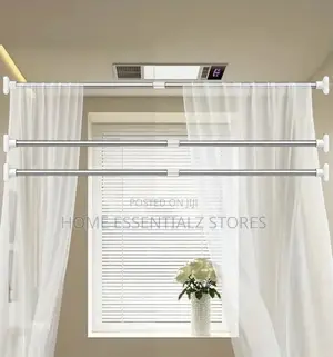 Non-Drill Tension Adjustable Shower Curtain Rods - Shower Curtain Pole