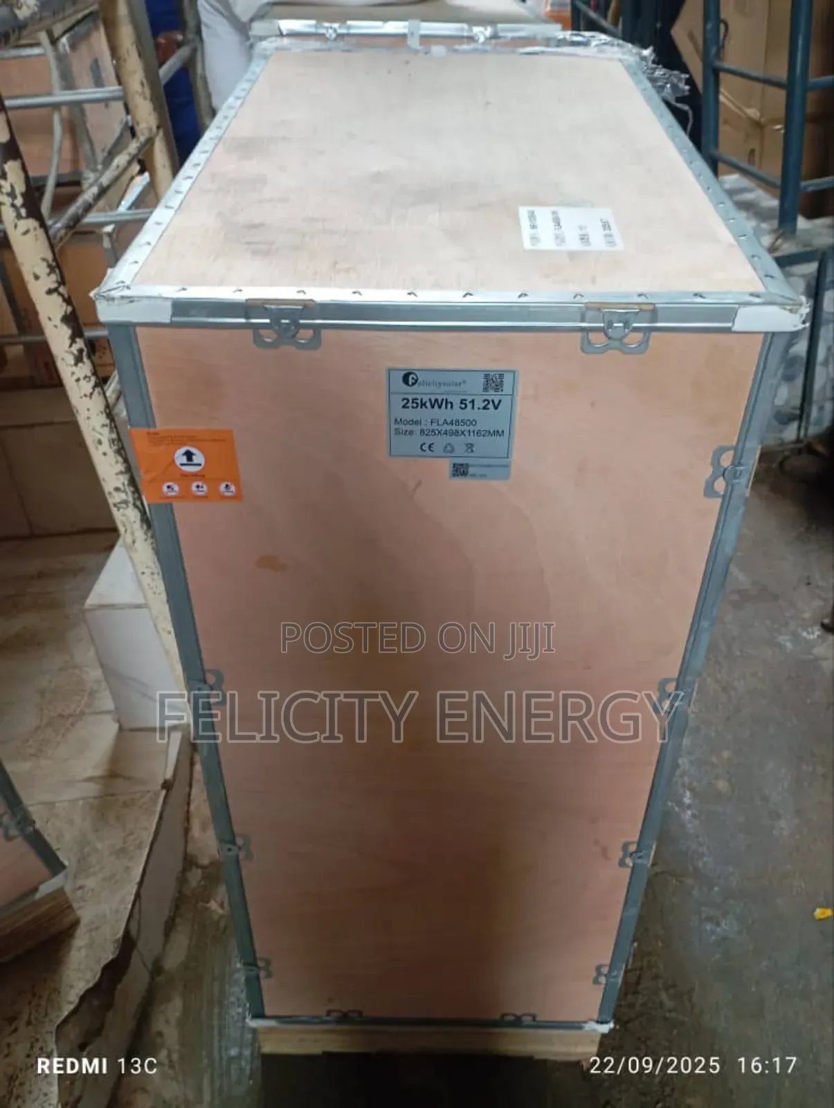Felicity Lithium Battery 25kwh 51.2v