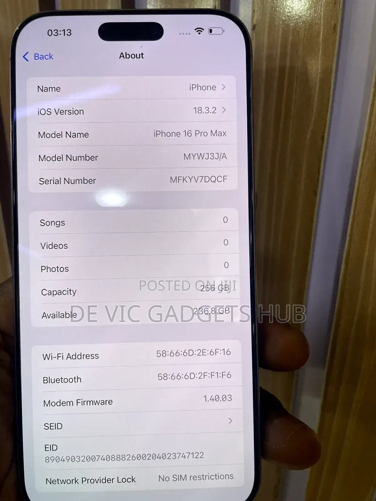 Apple iPhone 16 Pro Max 256 GB Gold