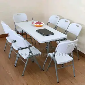 8seaters Banquet Foldable Chairs and Table