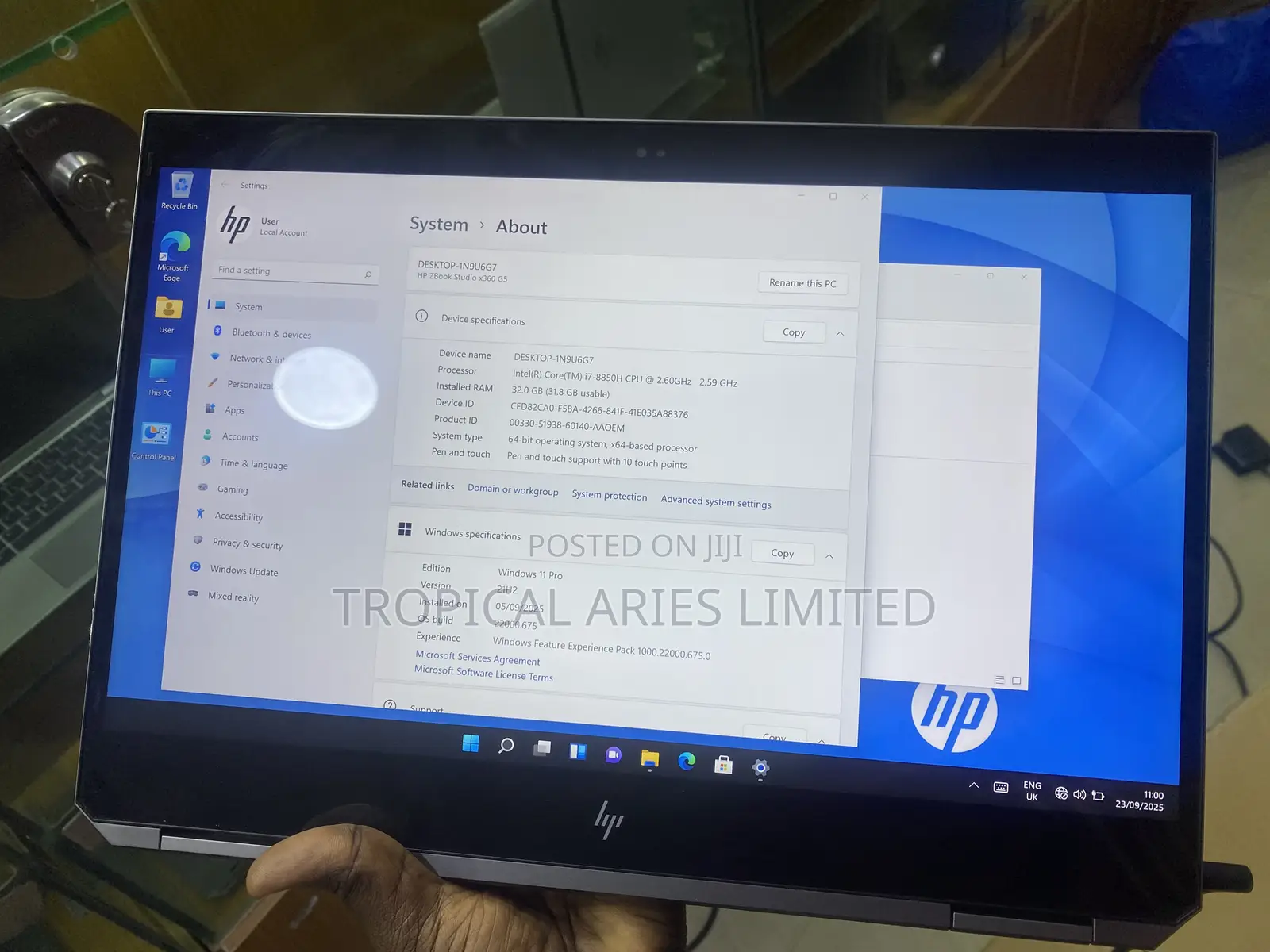 Laptop HP ZBook Studio G5 32GB Intel Core i7 SSD 1T