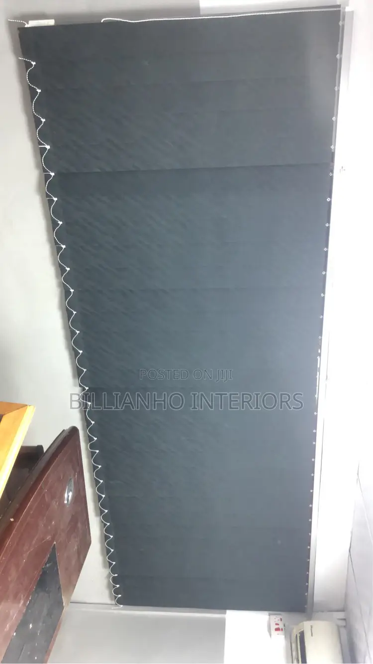 Very Dark Gray Vertical Window Blinds