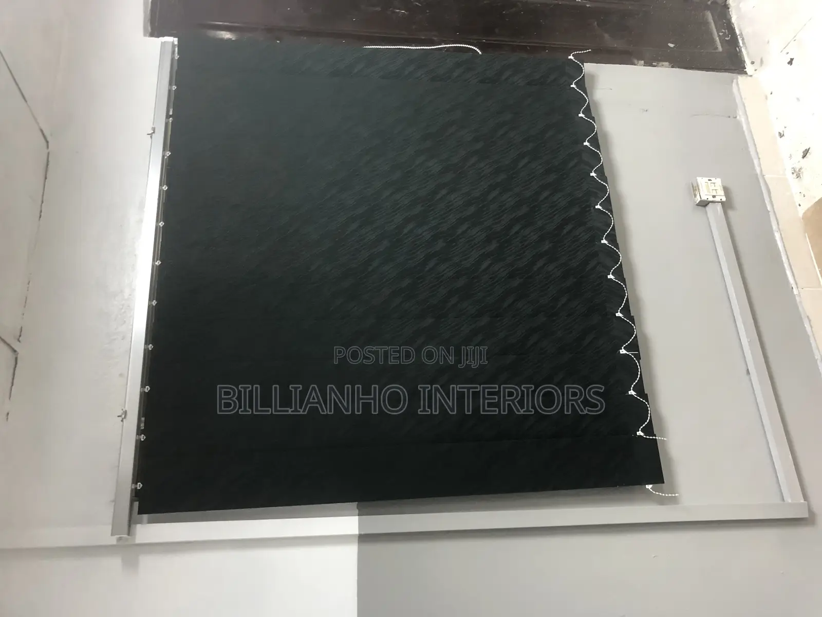 Very Dark Gray Vertical Window Blinds