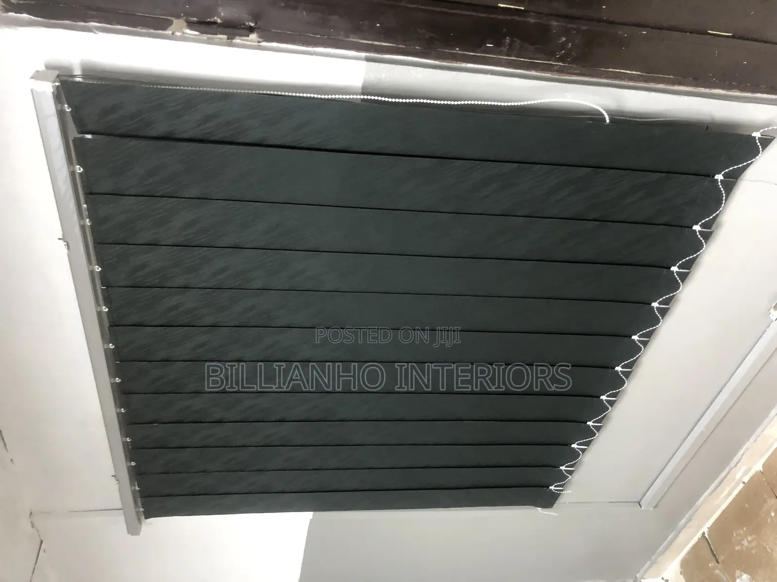 Very Dark Gray Vertical Window Blinds