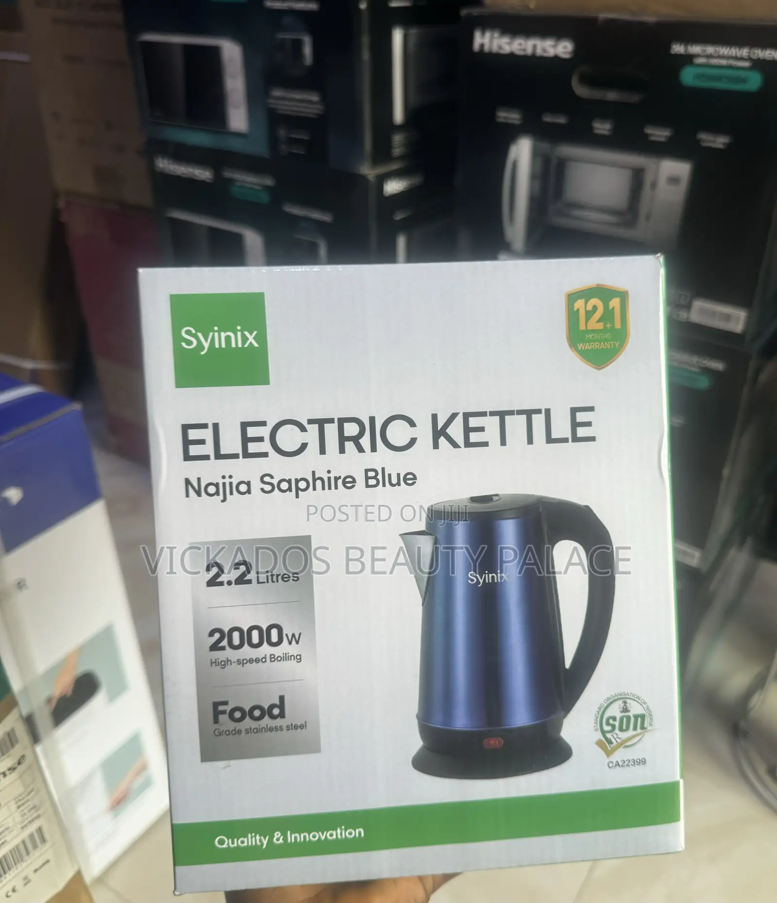 Syinix Electronic Kettle 2.2l