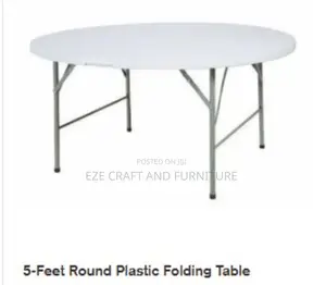 5feets Round Folding Table