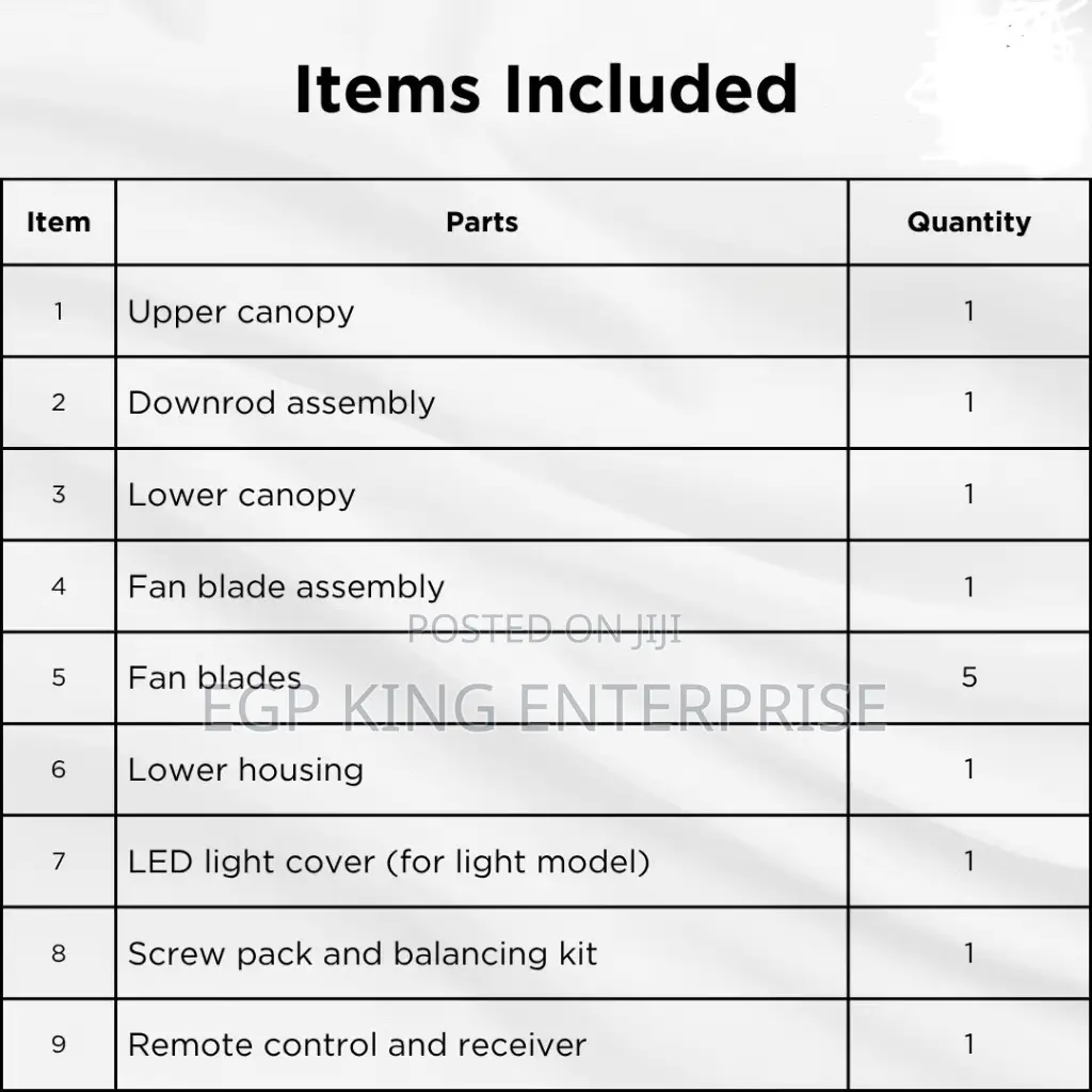 Luxury Dc Ceiling Fan- Remote Control