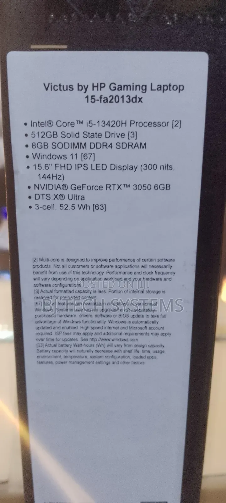 New Laptop HP 15 8GB Intel Core I5 SSD 512GB