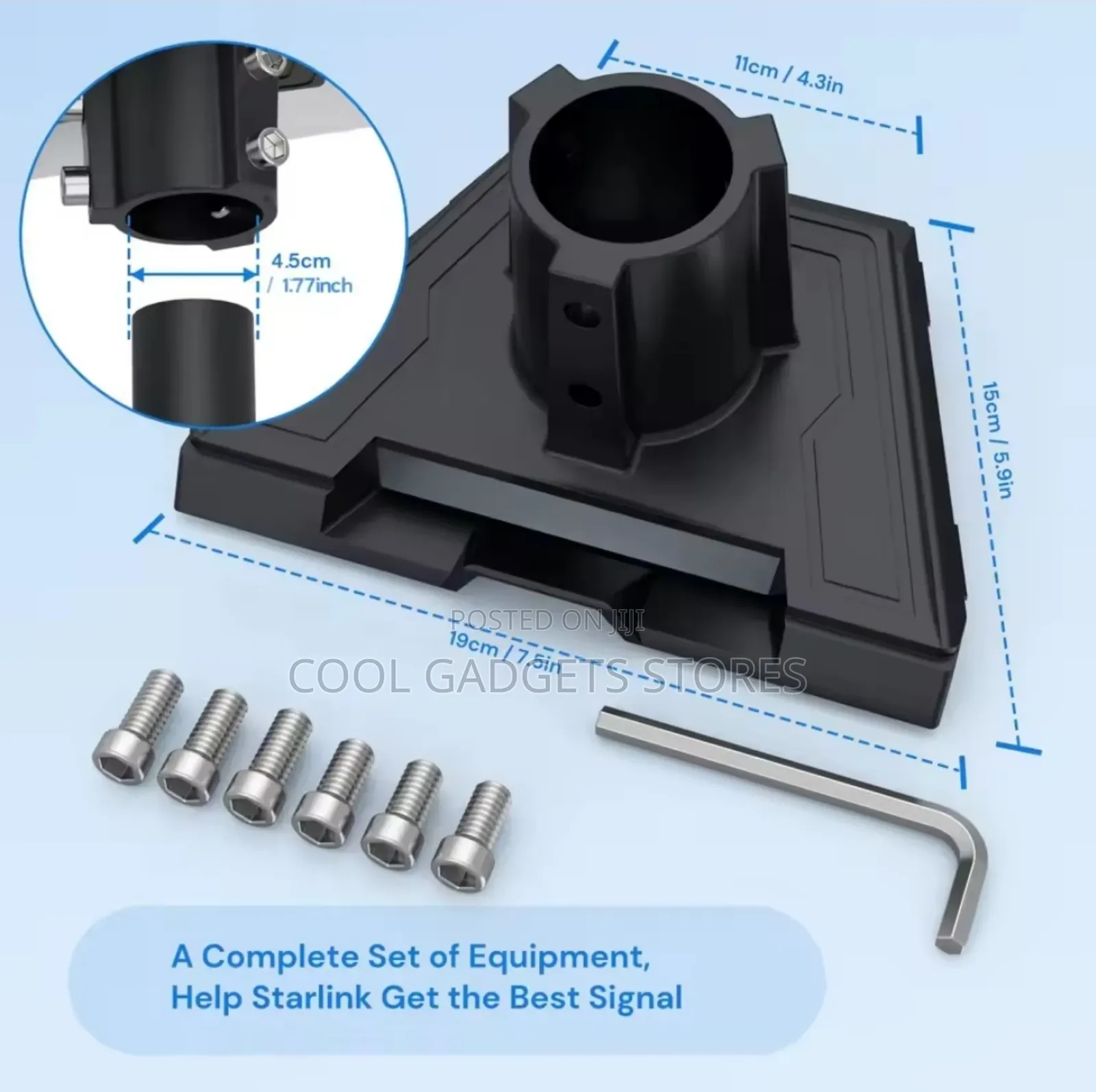 Pipe Adapter for Starlink Gen 3