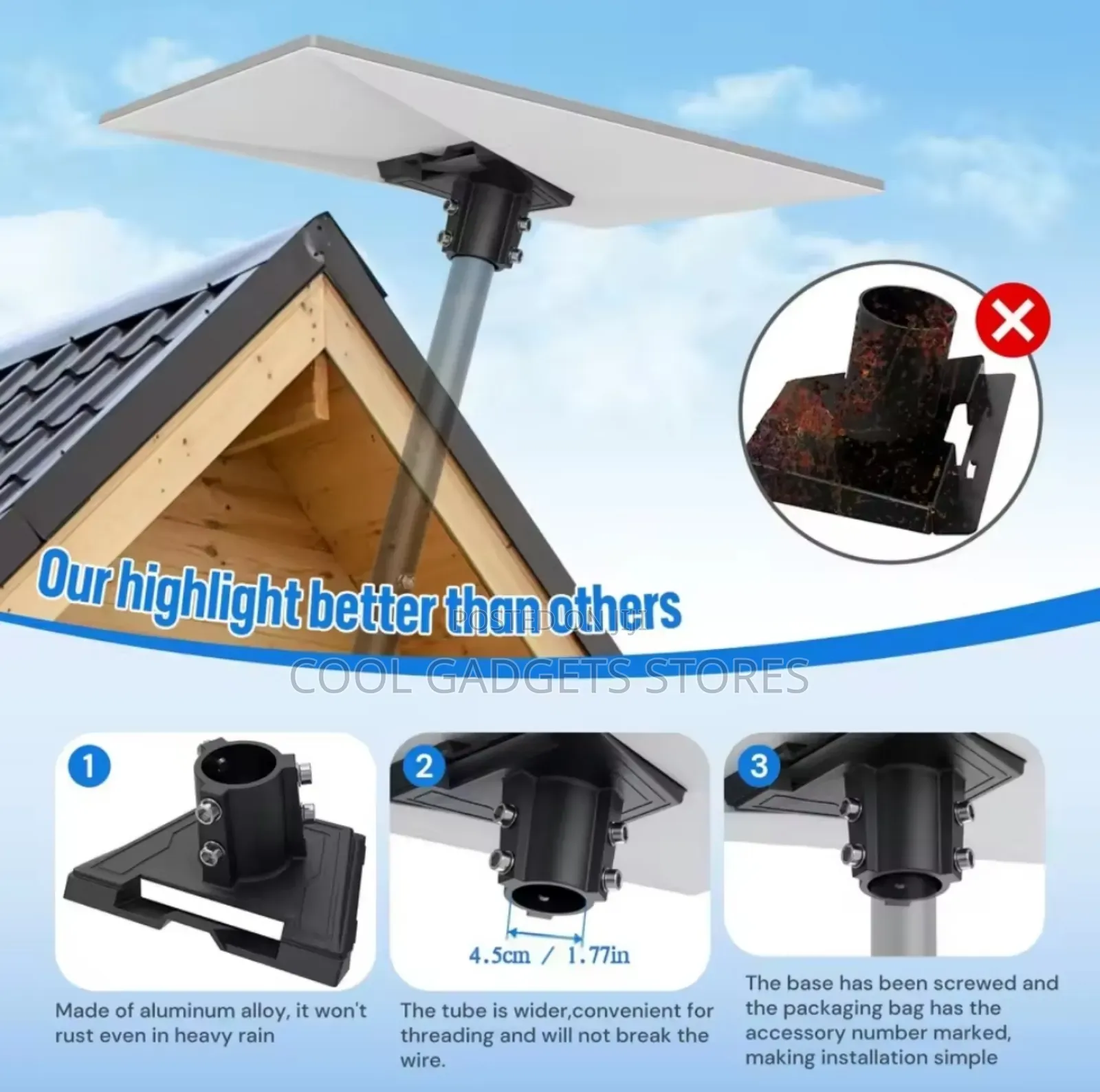 Pipe Adapter for Starlink Gen 3