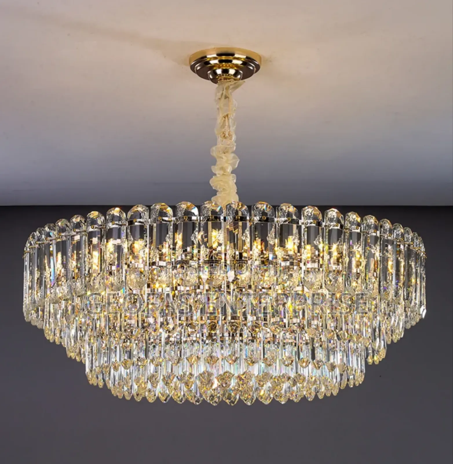 Presidential Luxury Smart Led Crystal Ceiling Modern Design Chandelier