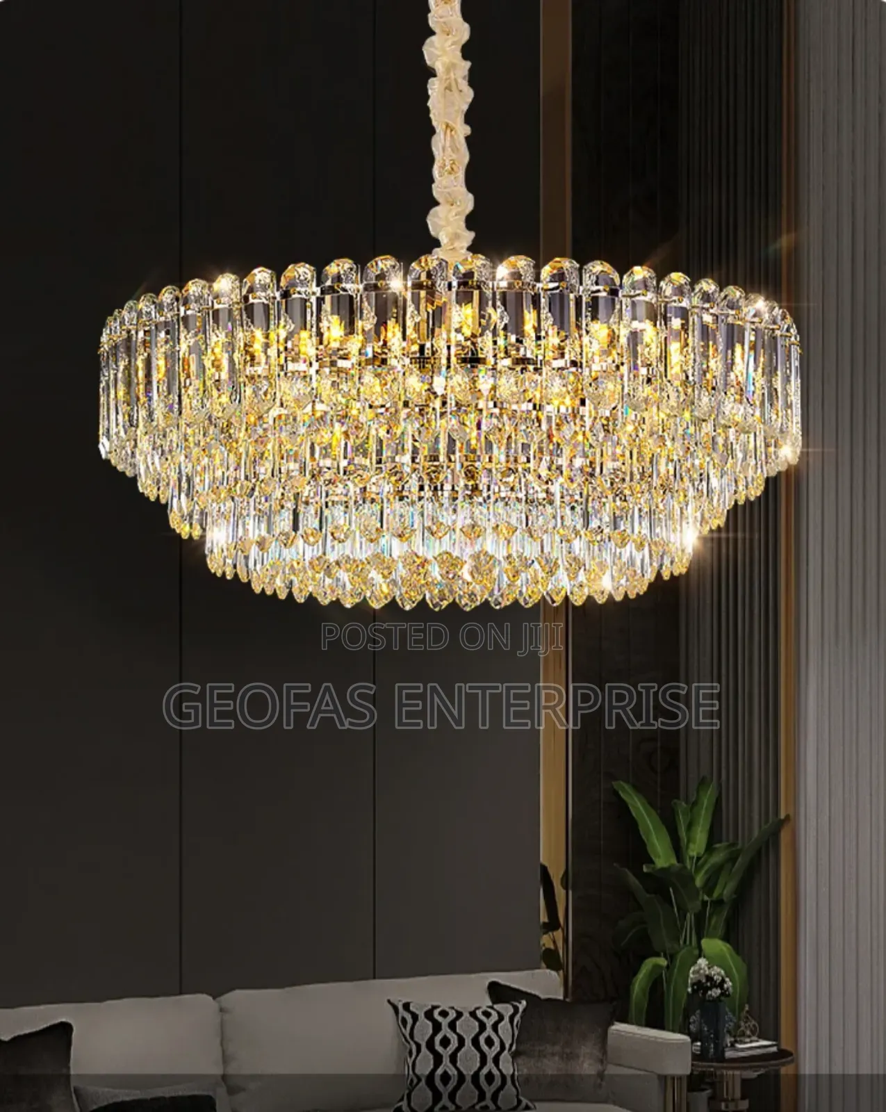 Presidential Luxury Smart Led Crystal Ceiling Modern Design Chandelier