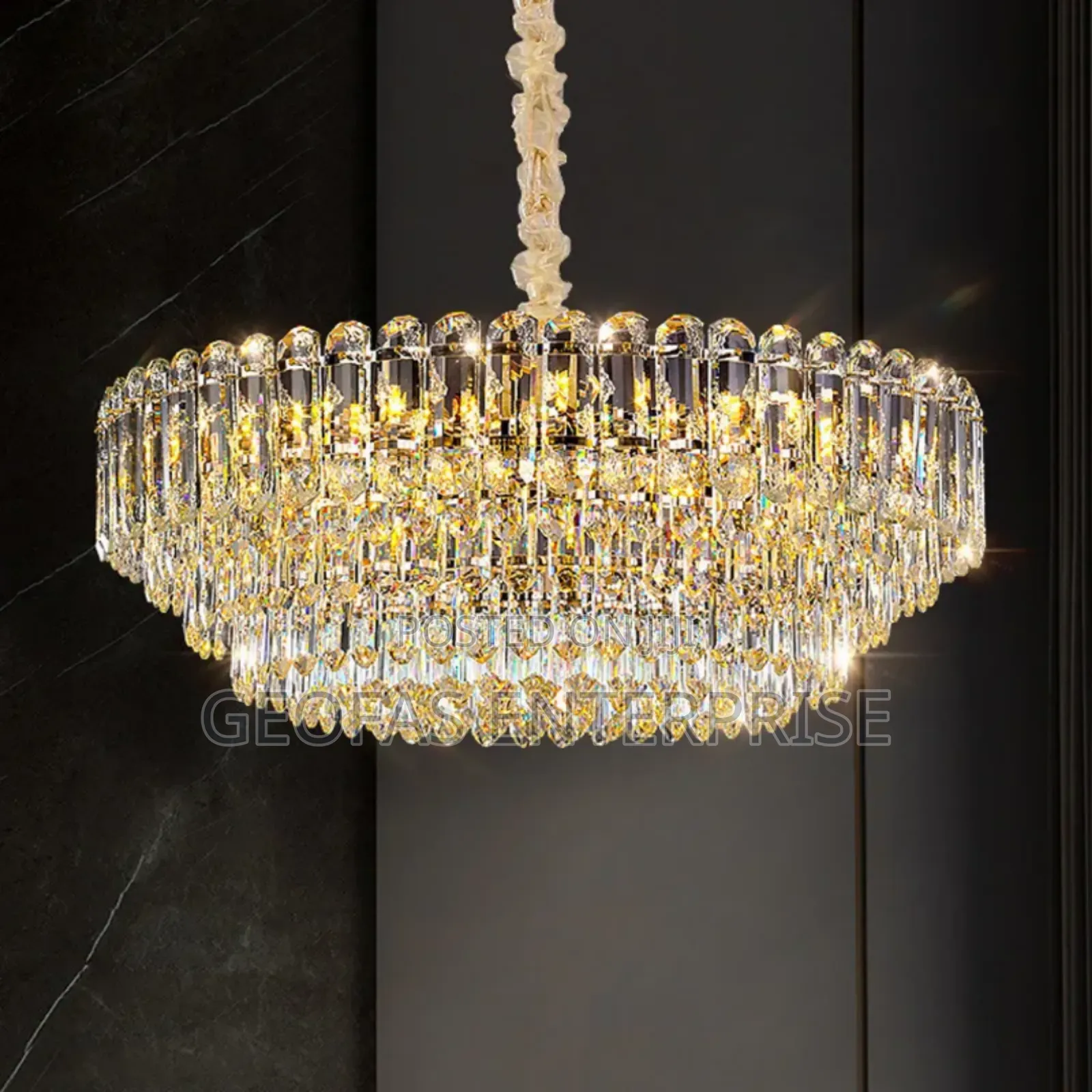 Presidential Luxury Smart Led Crystal Ceiling Modern Design Chandelier