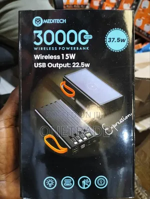 Meditech Expression 30,000mah Wireless Powerbank.