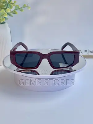 Unique Prada-Inspired Croc-Embossed Sunglass