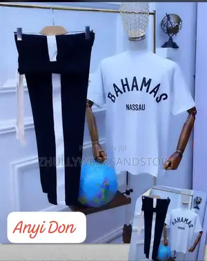 High Quality Men Up and Down Long Trousers and Top