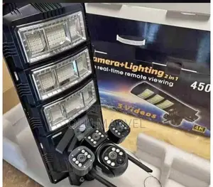 Solar CCTV Camera With Bright Led Street Light – 450watts