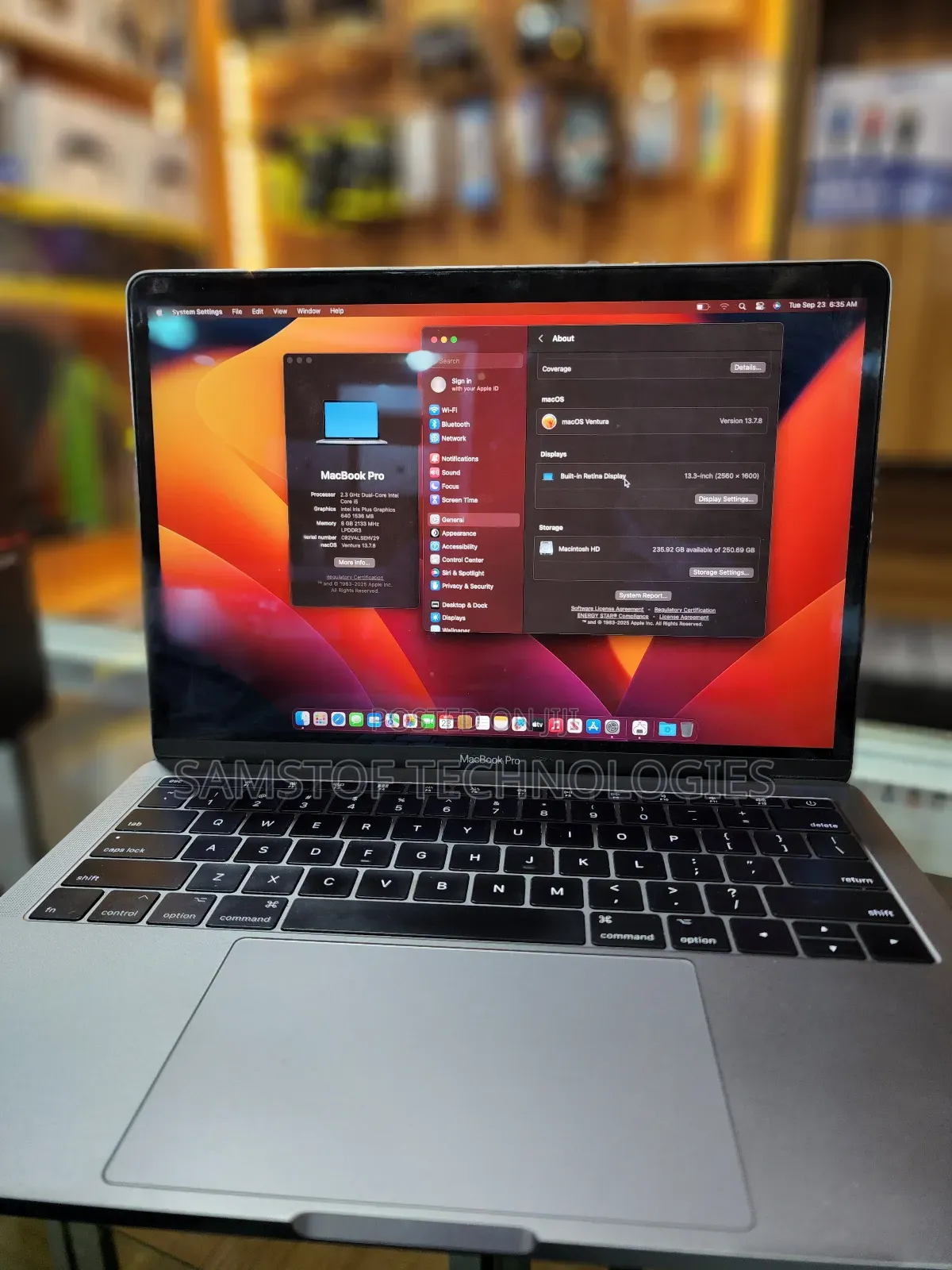 Laptop Apple MacBook Pro 2017 8GB Intel Core i5 SSD 256GB