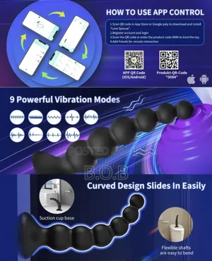 Vibrating Anal Plug for Female, Male Prostate Massager