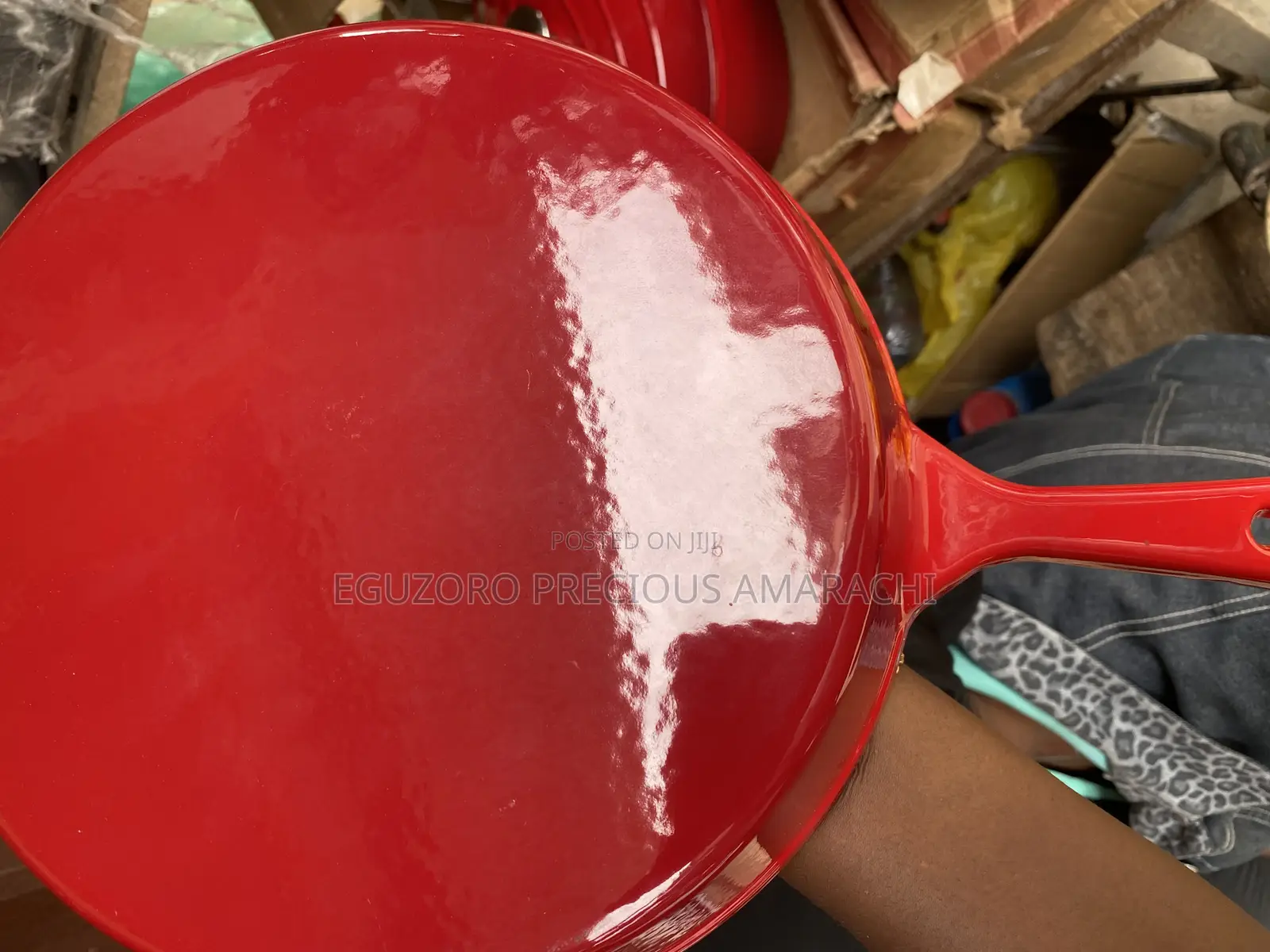 Enamel Cast Iron Frying Pan