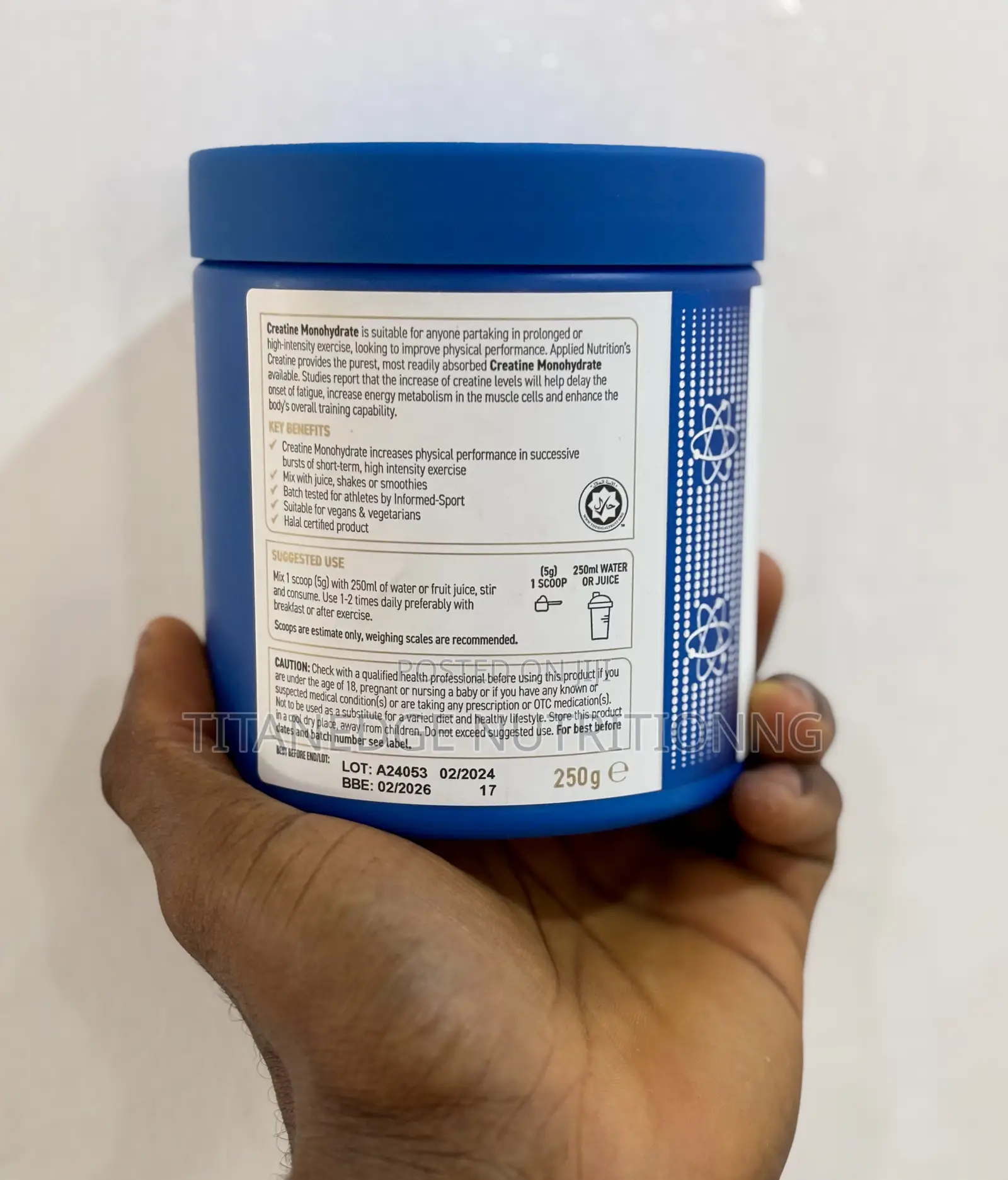 Applied Nutrition Creatine ( Unflavoured)