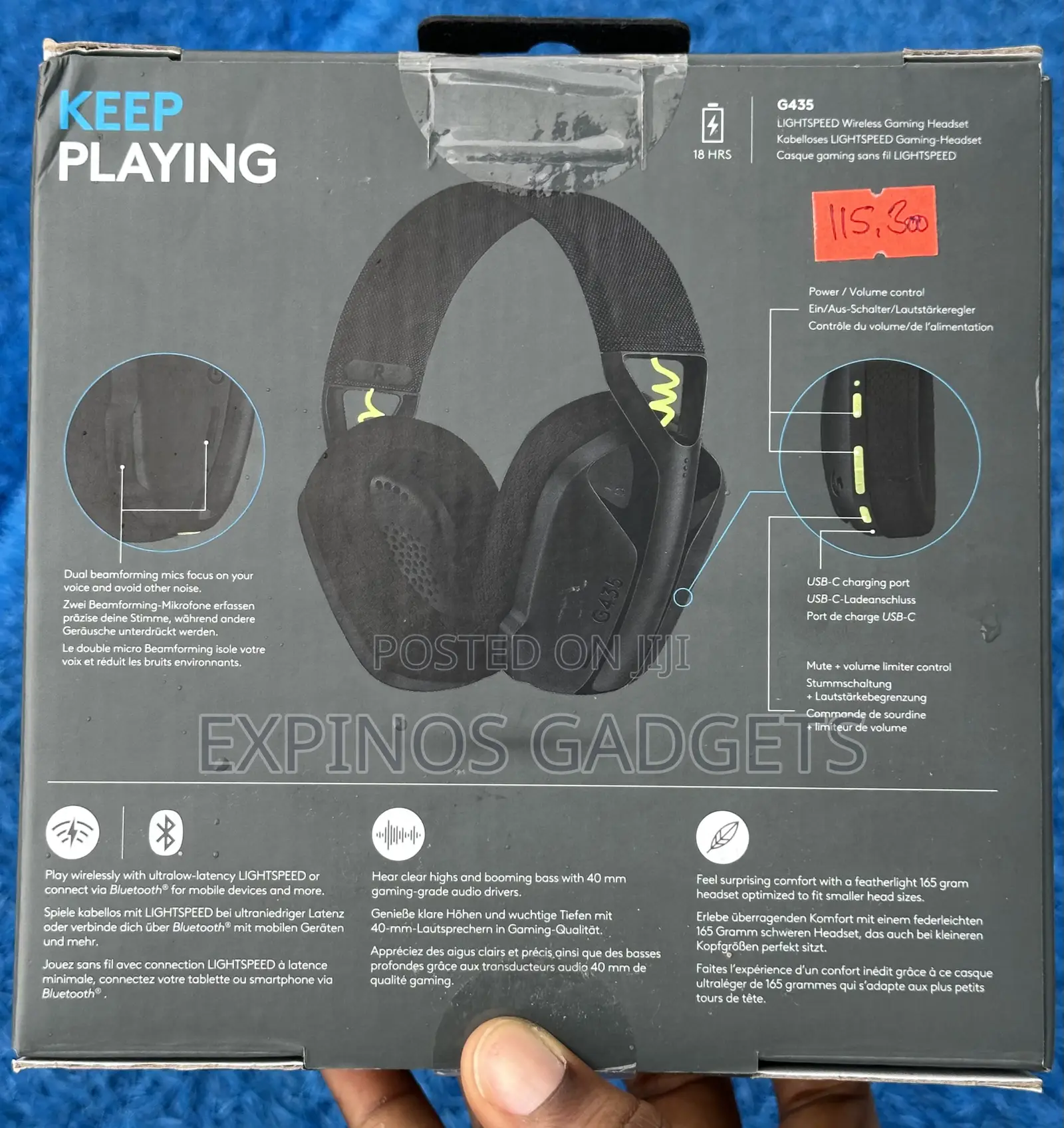 Logitech G435 Wireless Gaming Headset.