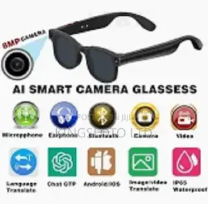 Smart Glasses With Ai | Camera +Voice Assistant |Bluetooth Sunglasses