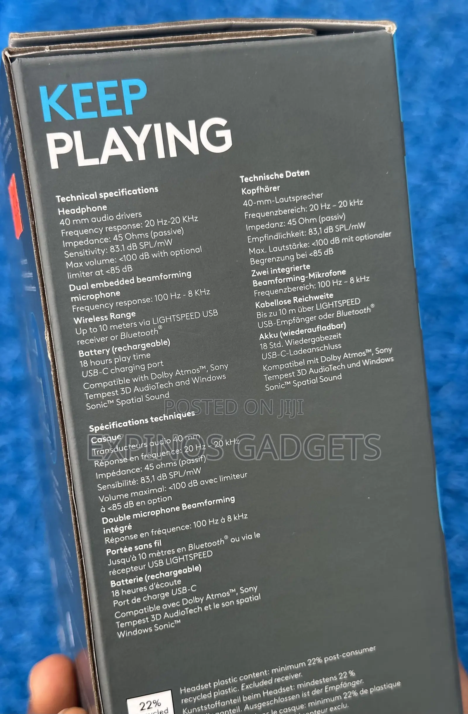Logitech G435 Wireless Gaming Headset.