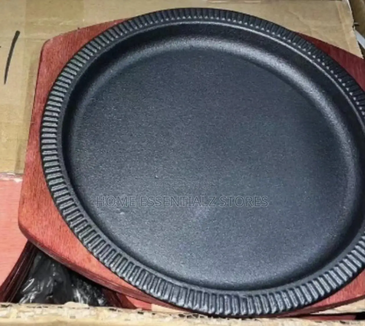 Chinese Cast Iron Sizzling Hot Plate - Round and Shape Rectangle